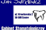Jan Świtkiewicz Specjalistyczny Gabinet Stomatologiczny, ul. Wrocławska 2 (gabinet 224), Syców